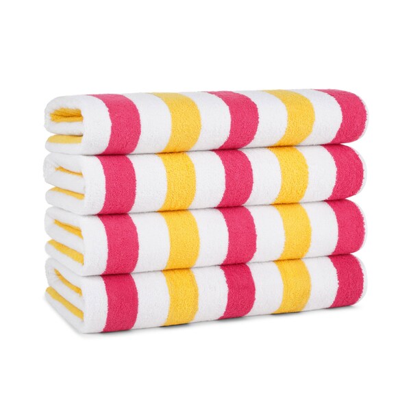 Monarch Brands Cabo Cabana Towels - Red/Yellow, 4PK PNP-CABOCABANA-RD/YL - main